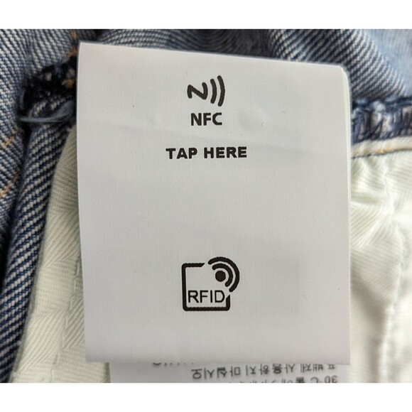 Golden Goose Deryn Cropped Flared Jeans Women's Size 30 Medium Wash Blue Denim - Picture 11 of 16